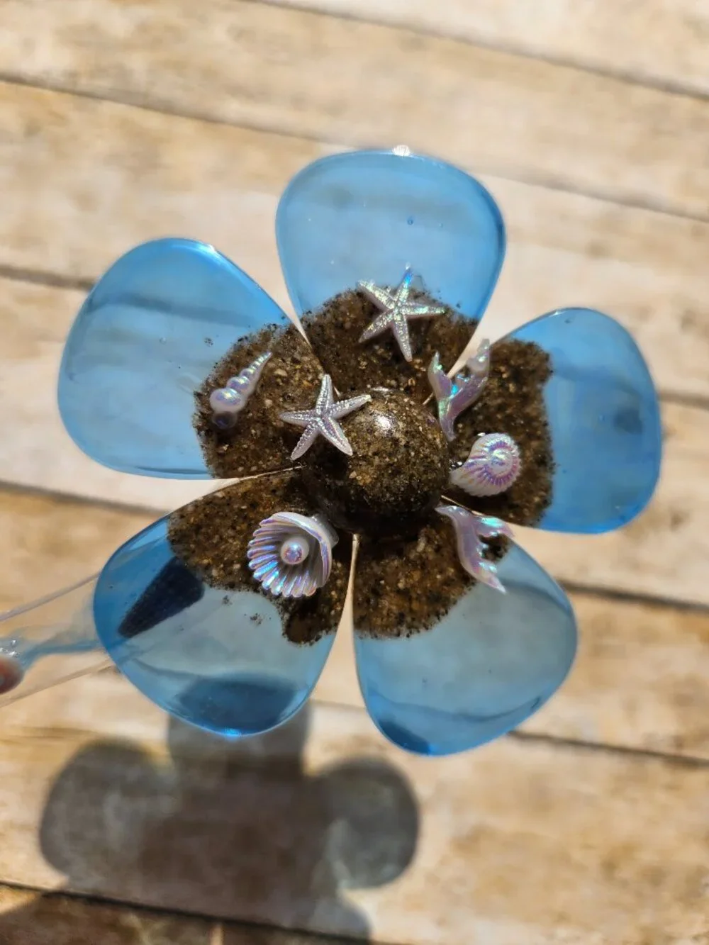 Handmade Hair Stick Beach Water Wet Sand Shells